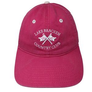 Lake Bracken Country Club Slideback Hat Pink OS Adjustable Girl by The Game